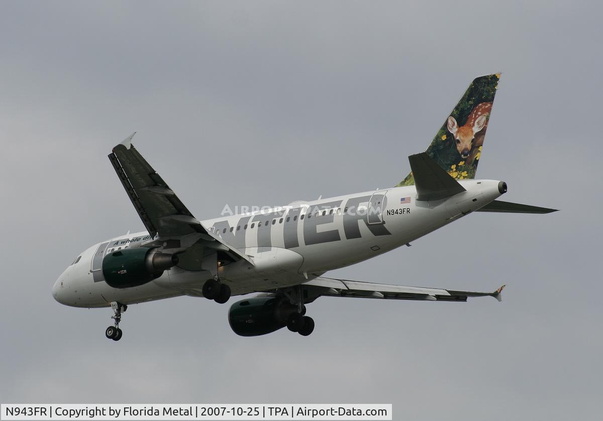 N943FR, 2005 Airbus A319-112 C/N 2518, Frontier Airlines 