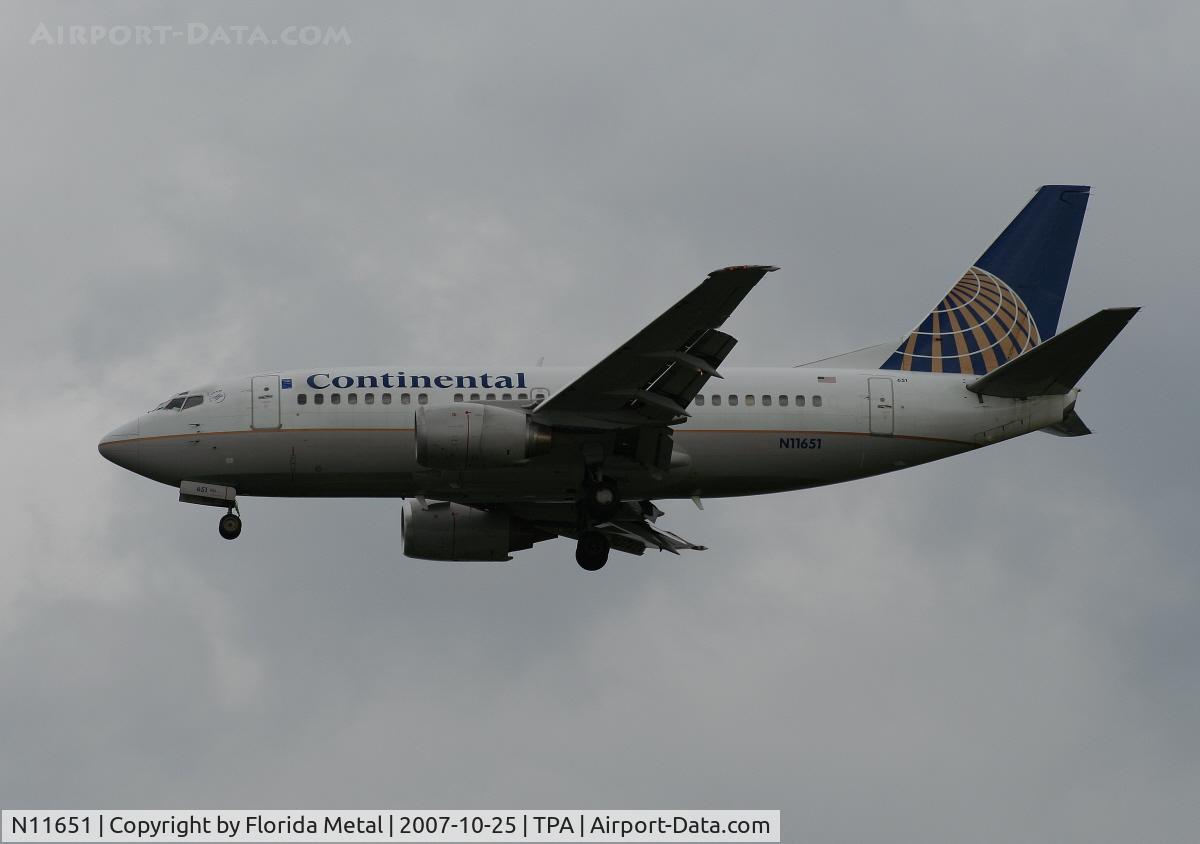 N11651, 1997 Boeing 737-524 C/N 28912, Continental