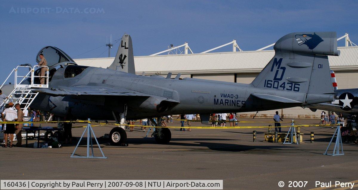 160436, Grumman EA-6B Prowler C/N P-64, One of the Moon Dogs' Prowlers.