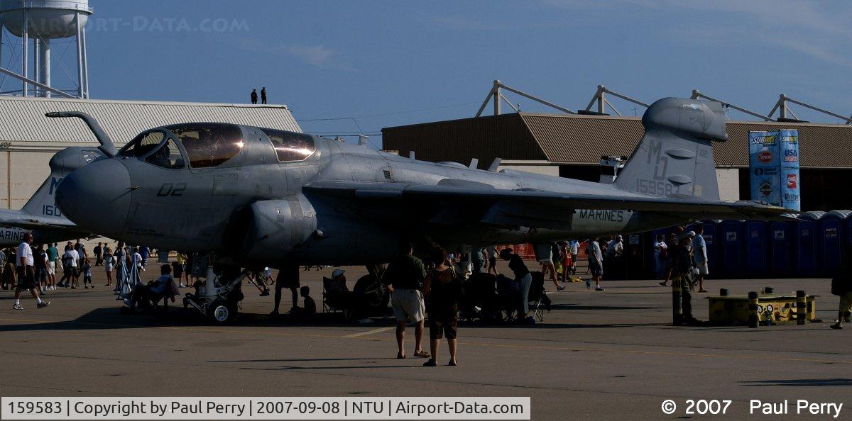 159583, Grumman EA-6B Prowler C/N P-49, Its like deja vu.  Only years apart, last saw her at New River MCAS
