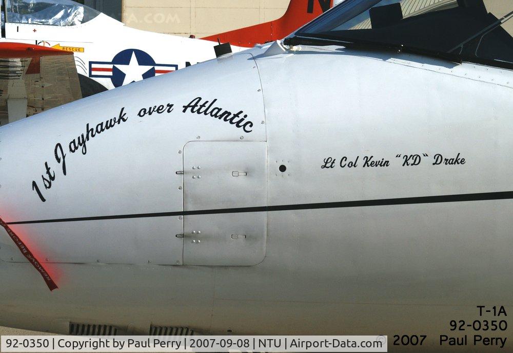 92-0350, 1992 Beechcraft T-1A Jayhawk C/N TT-64, See?  Famous, crossed the pond!