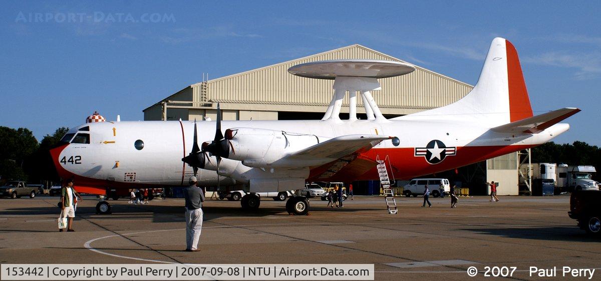 153442, Lockheed NP-3D Orion C/N 185-5239, Well, the P-3 looks good with the rotodome, no matter the color scheme