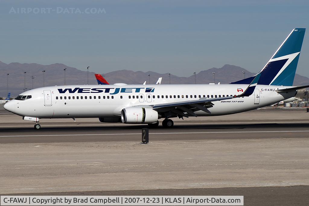 C-FAWJ, 2007 Boeing 737-8CT C/N 35502, WestJet / 2007 Boeing 737-8CT