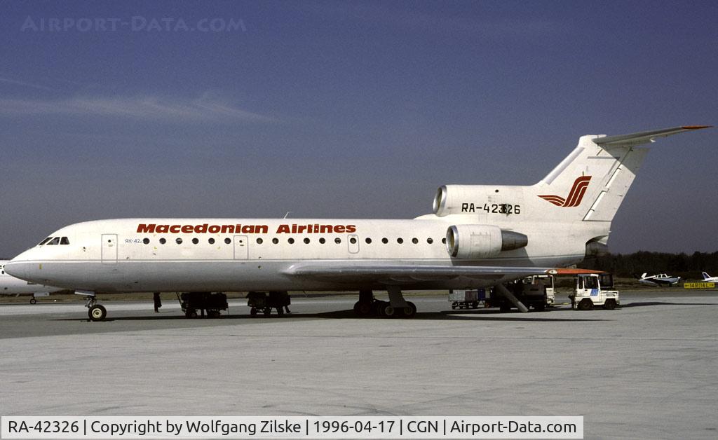 RA-42326, 1985 Yakovlev Yak-42 C/N 4520424402154, visitor