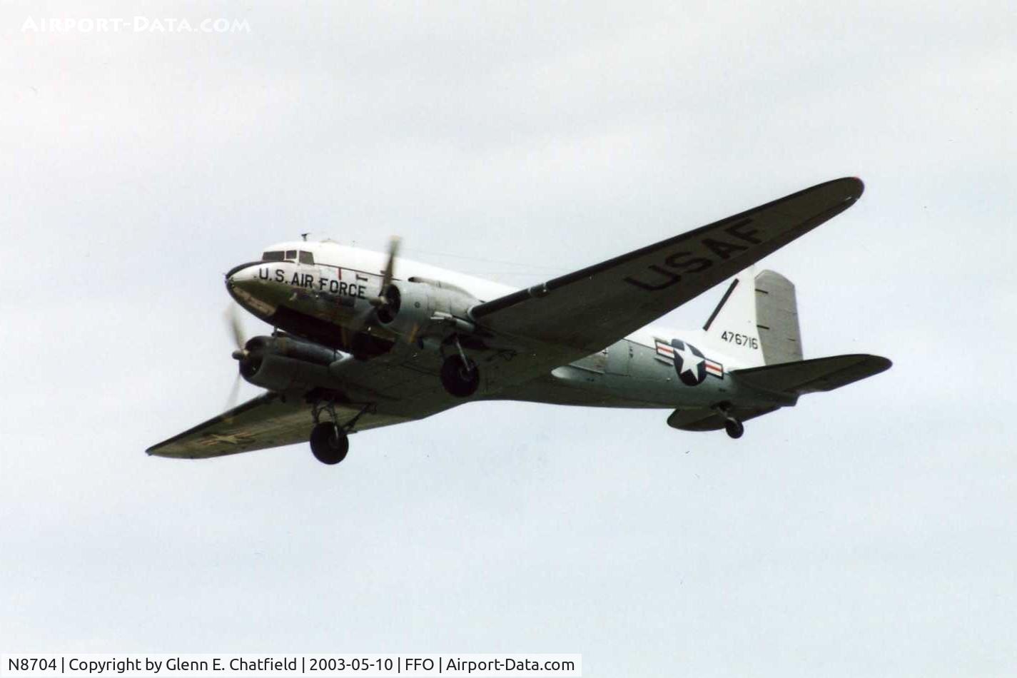 N8704, 1944 Douglas DC3C-S4C4G (TC-47B-30-DK) C/N 33048, TC-47B 44-76716 at the 100th Anniversary of Flight