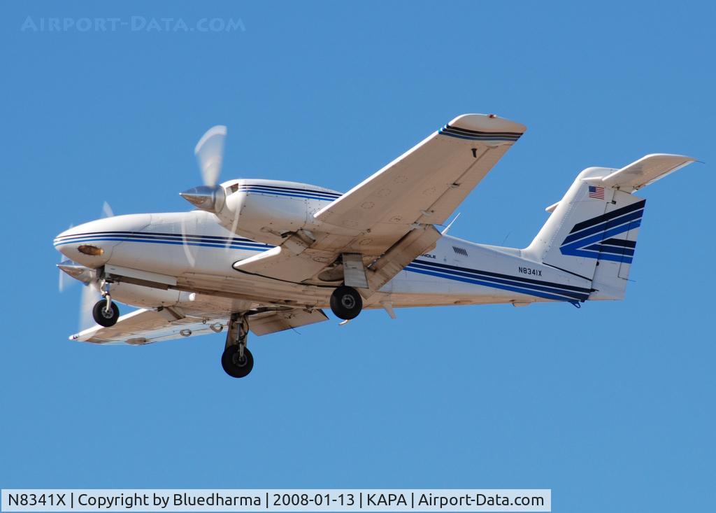 N8341X, Piper PA-44-180T Turbo Seminole C/N 44-8107043, Approach to 17L.