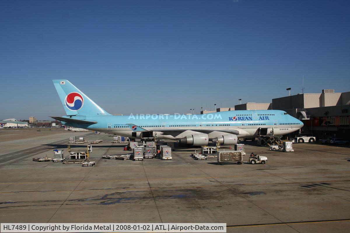 HL7489, 1993 Boeing 747-4B5 C/N 27072, Korean Air
