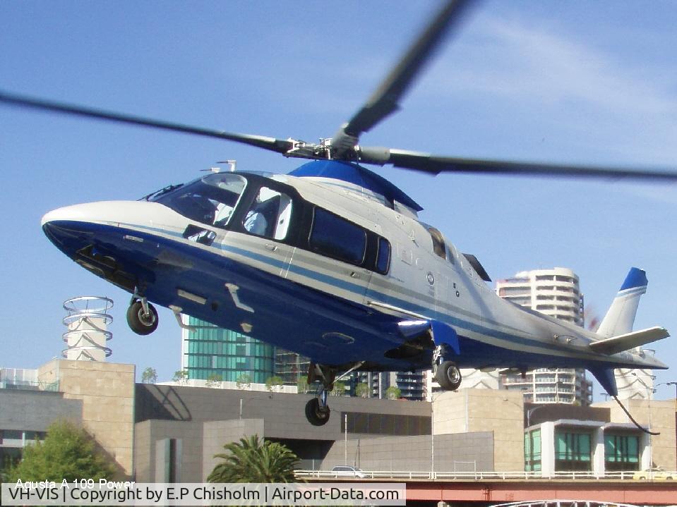 VH-VIS, 2003 Agusta A-109E Power C/N 11217, Yarra River Melbourne