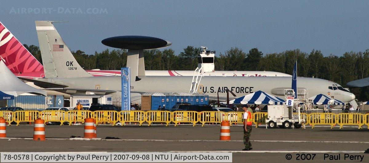 78-0578, 1978 Boeing E-3B Sentry C/N 21754, Hard to miss the biggest AEW platform at the show