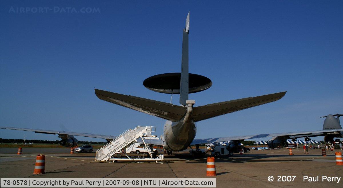 78-0578, 1978 Boeing E-3B Sentry C/N 21754, One of the three different AEW birds here this weekend