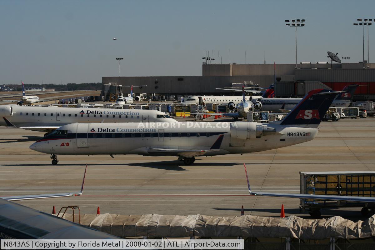 N843AS, 1999 Bombardier CRJ-200ER (CL-600-2B19) C/N 7310, ASA