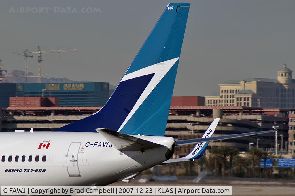 C-FAWJ, 2007 Boeing 737-8CT C/N 35502, WestJet / 2007 Boeing 737-8CT