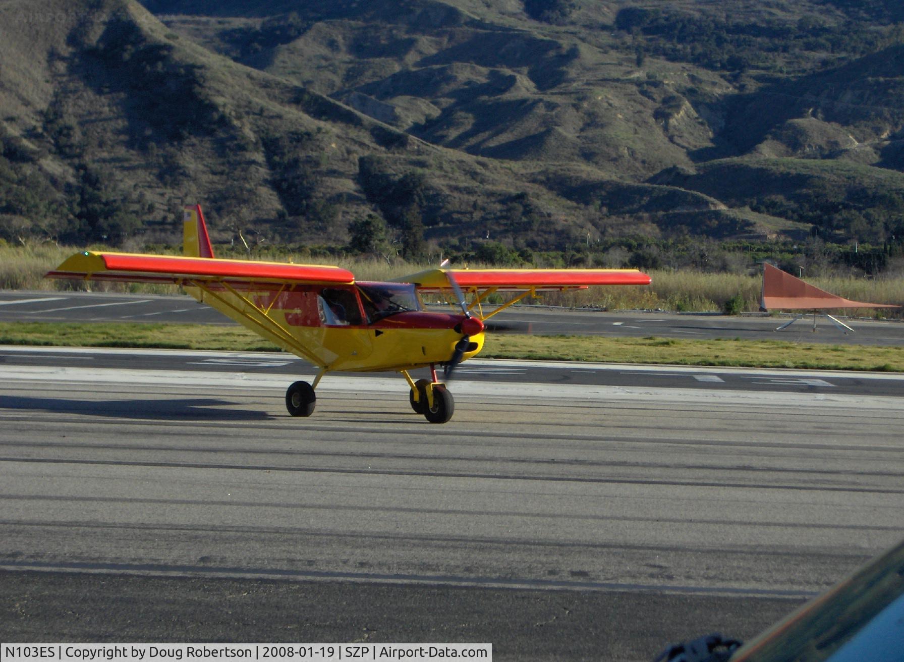 N103ES, 2005 Zenair CH-701SP C/N 7-9728, 2005 Zenair STOL CH701-SP 'SKY JEEP', Rotax 912 100 Hp, taxi off Rwy 22