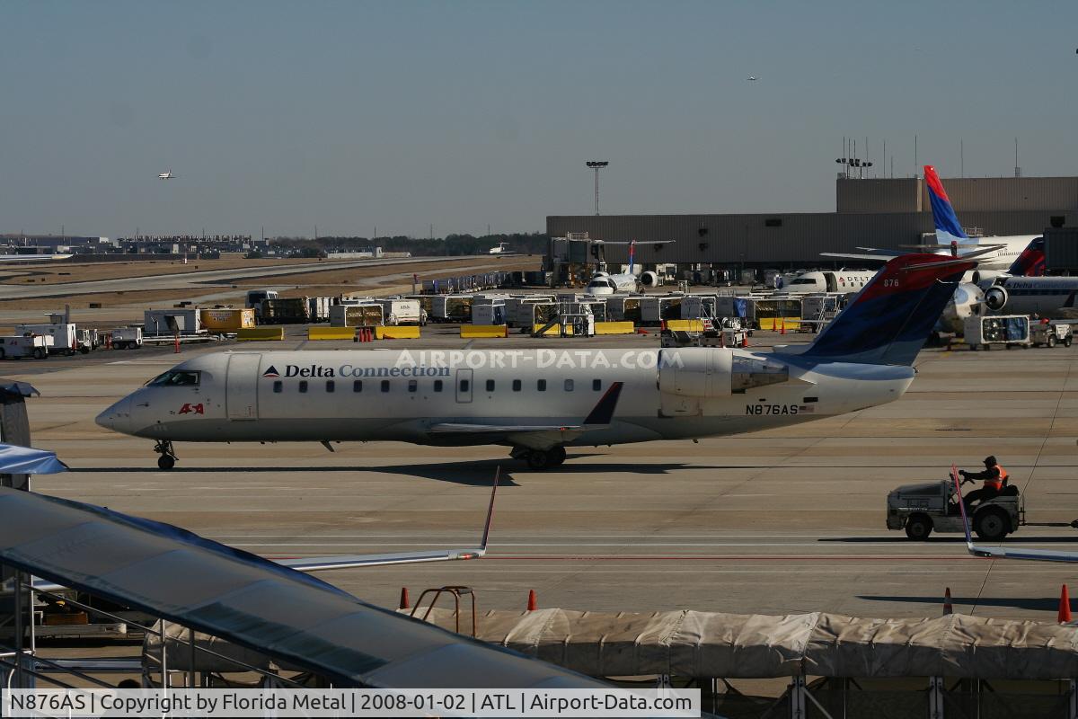 N876AS, 2001 Bombardier CRJ-200ER (CL-600-2B19) C/N 7576, ASA