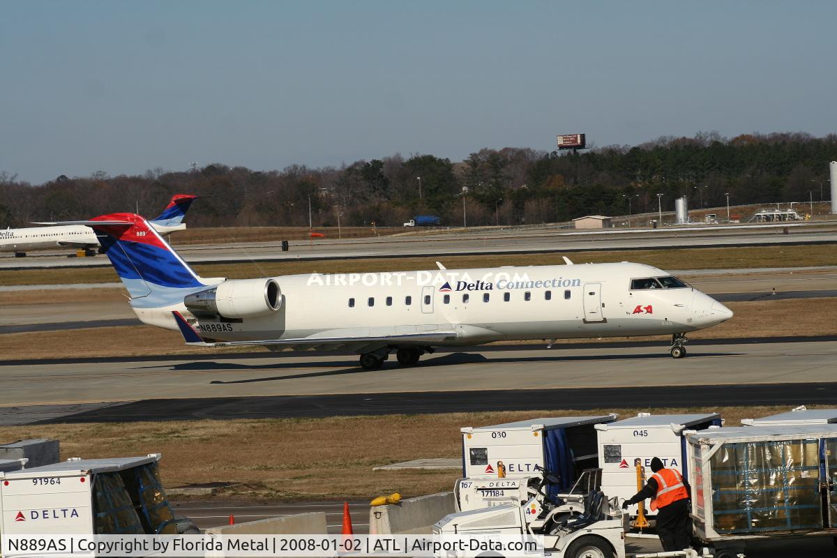 N889AS, 2001 Bombardier CRJ-200ER (CL-600-2B19) C/N 7538, ASA