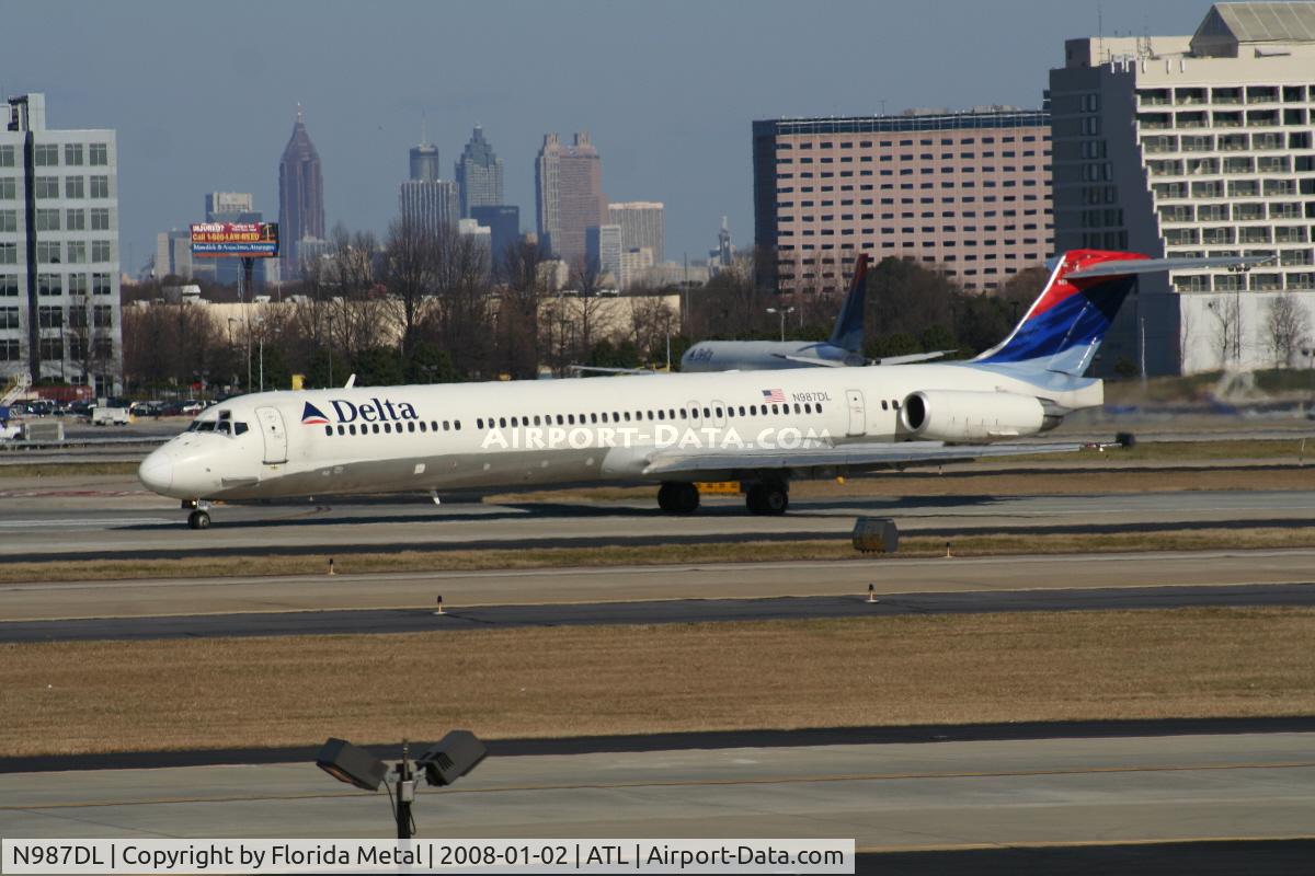 N987DL, 1991 McDonnell Douglas MD-88 C/N 53338, Delta