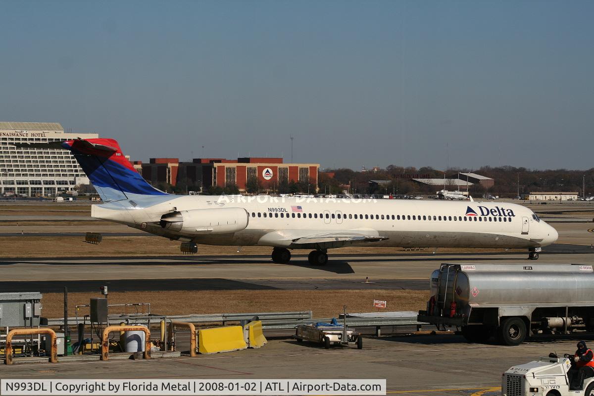 N993DL, 1991 McDonnell Douglas MD-88 C/N 53345, Delta