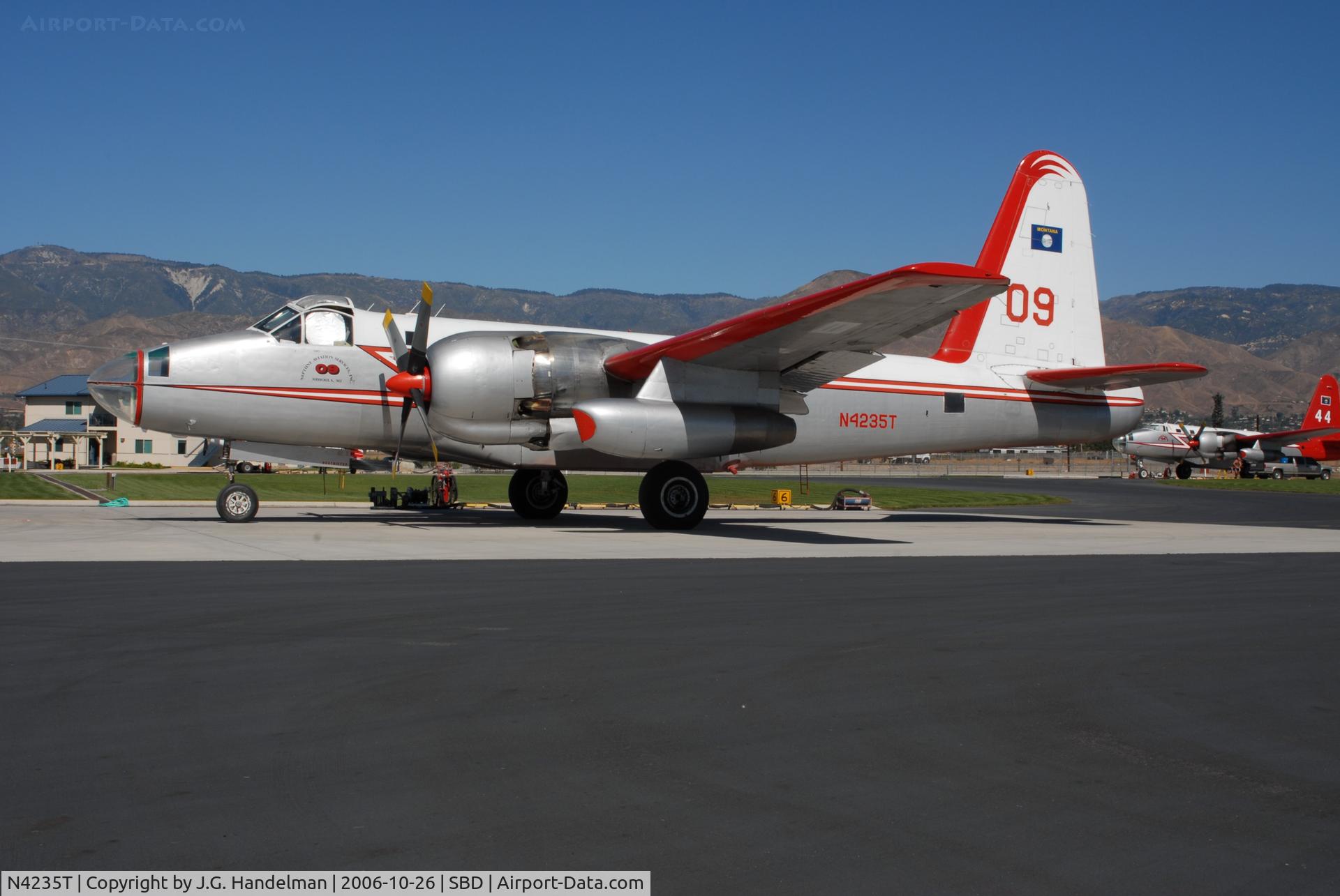 N4235T, 1962 Lockheed SP-2H (P2V-7S) Neptune C/N 726-7285, ex BuNo 150282 after fire drop