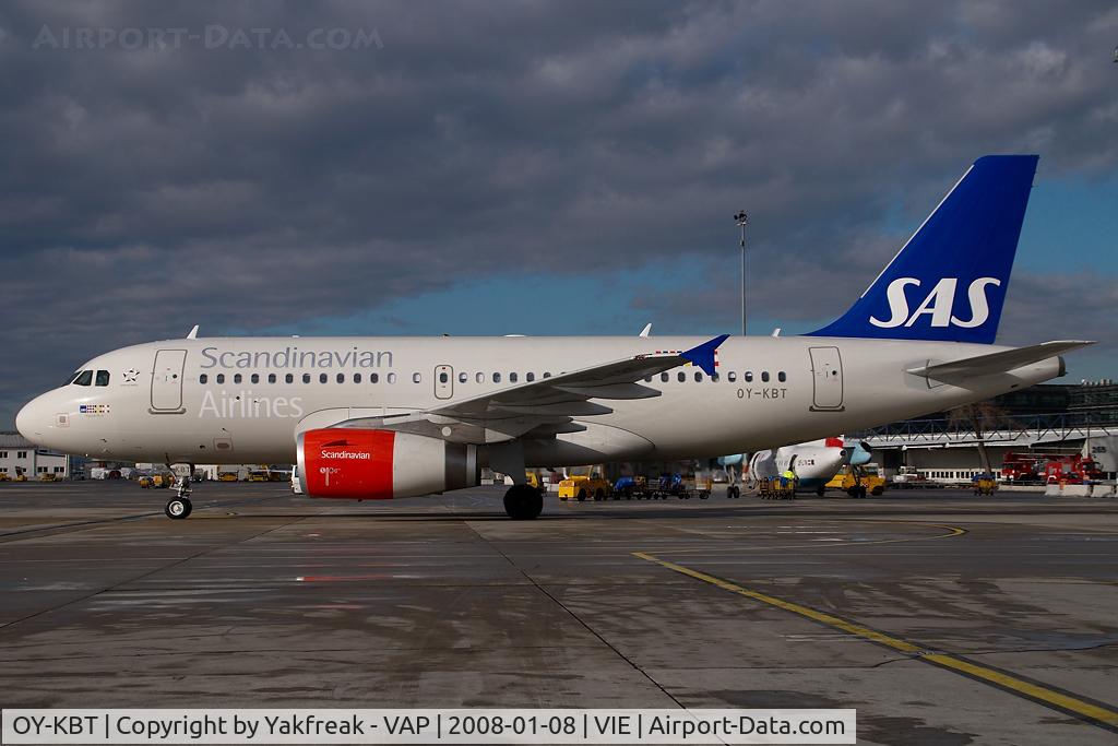 OY-KBT, 2007 Airbus A319-131 C/N 3292, SAS Airbus A319