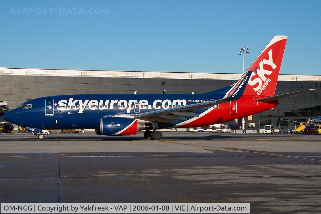 OM-NGG, 2007 Boeing 737-76N C/N 34753, Sky Europe Boeing 737-700