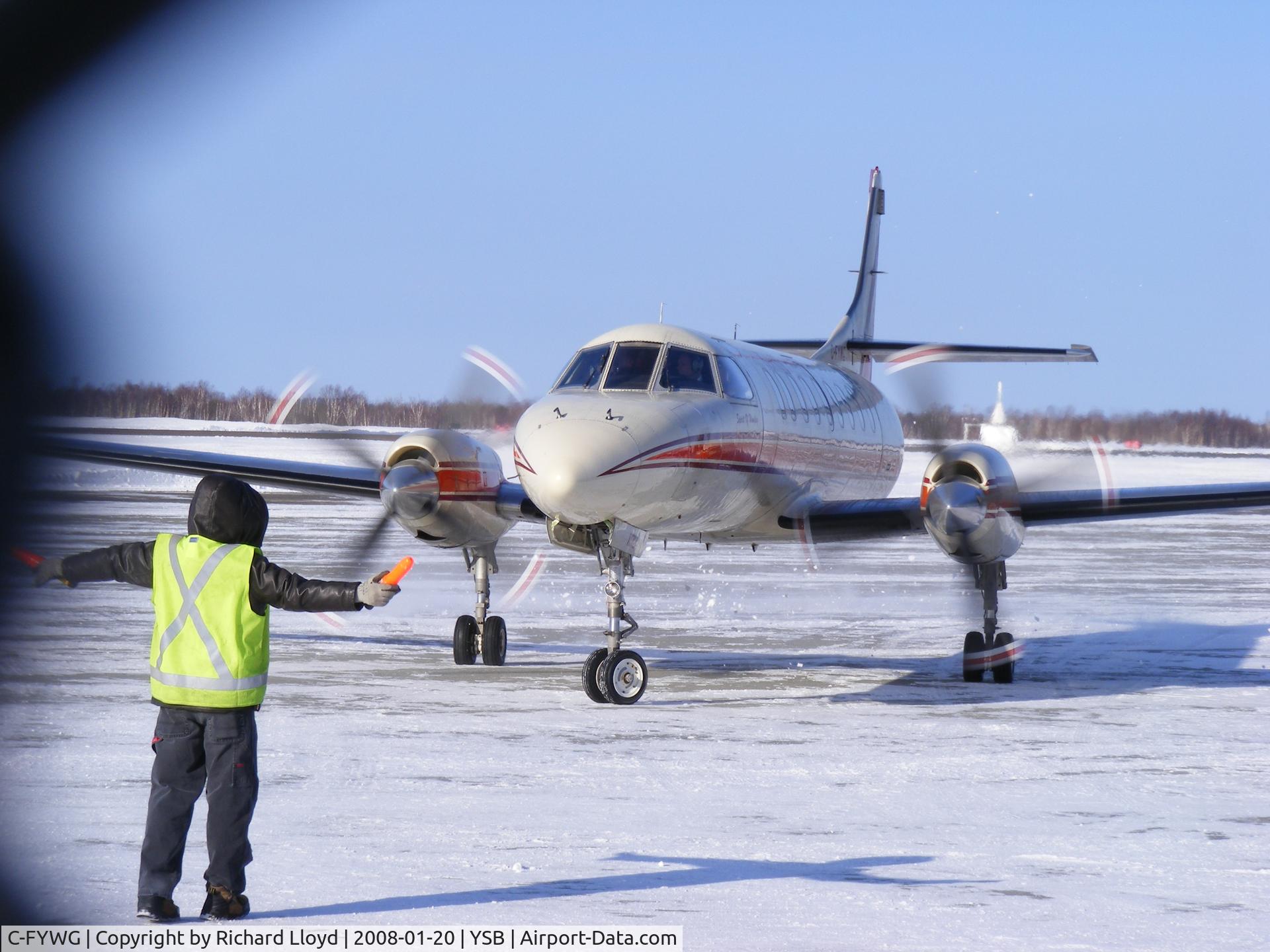C-FYWG, 1991 Fairchild SA-227AC Metro III C/N AC-782B, Taken at the airport Sudbury, ON, Canada -29 C