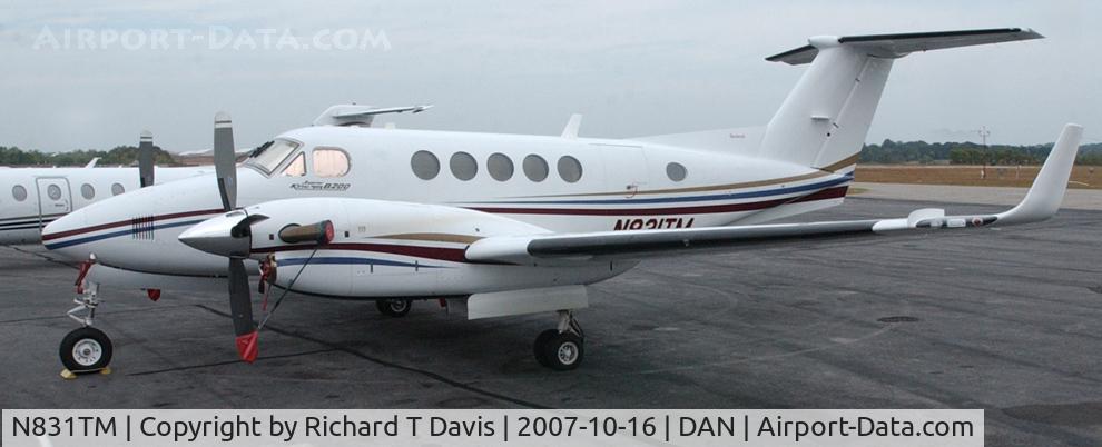 N831TM, 1998 Raytheon Aircraft Company B200 C/N BB-1635, 1998 Raytheon B200 in Danville Va.