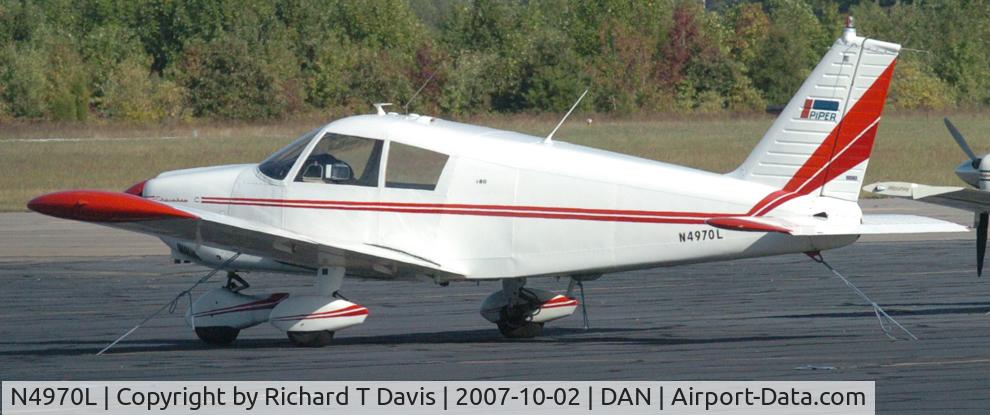 N4970L, 1967 Piper PA-28-180 C/N 28-4344, 1967 Piper PA-28-180 in Danville Va.