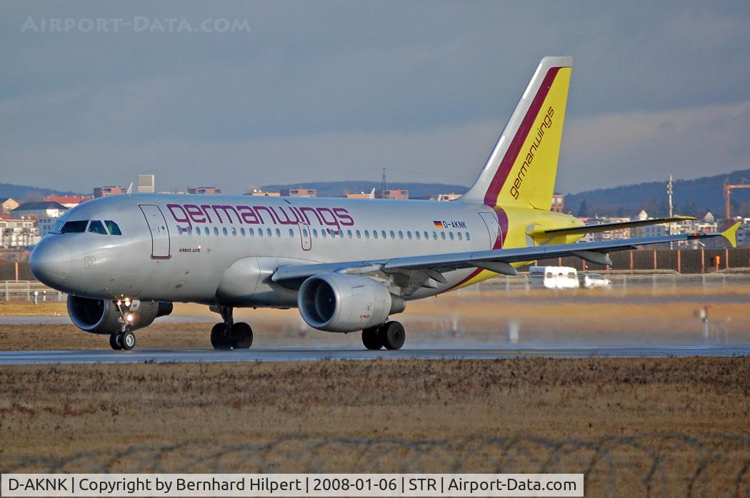 D-AKNK, 1999 Airbus A319-112 C/N 1077, A319-112 at his home base at STR