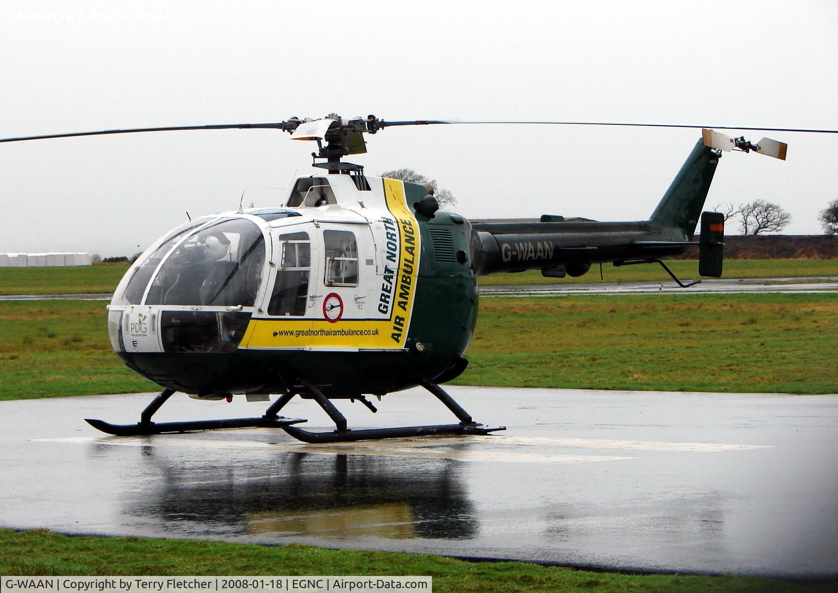 G-WAAN, 1971 MBB Bo-105DB C/N S.20, Great North Air Ambulance at its Carlisle base