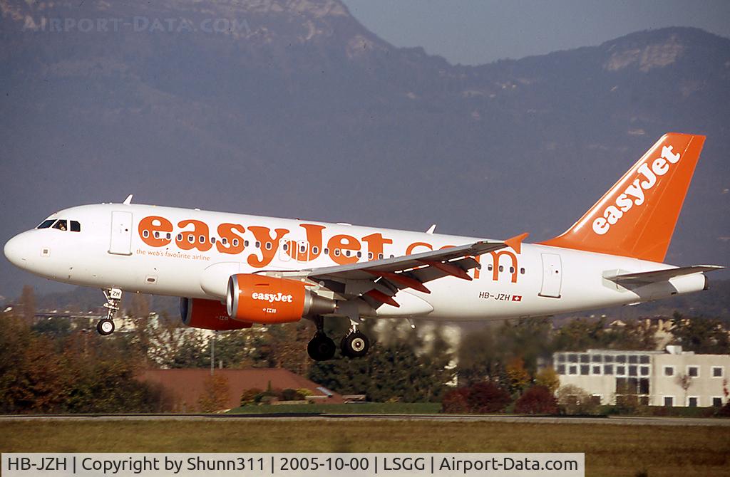 HB-JZH, 2004 Airbus A319-111 C/N 2230, Landing rwy 23