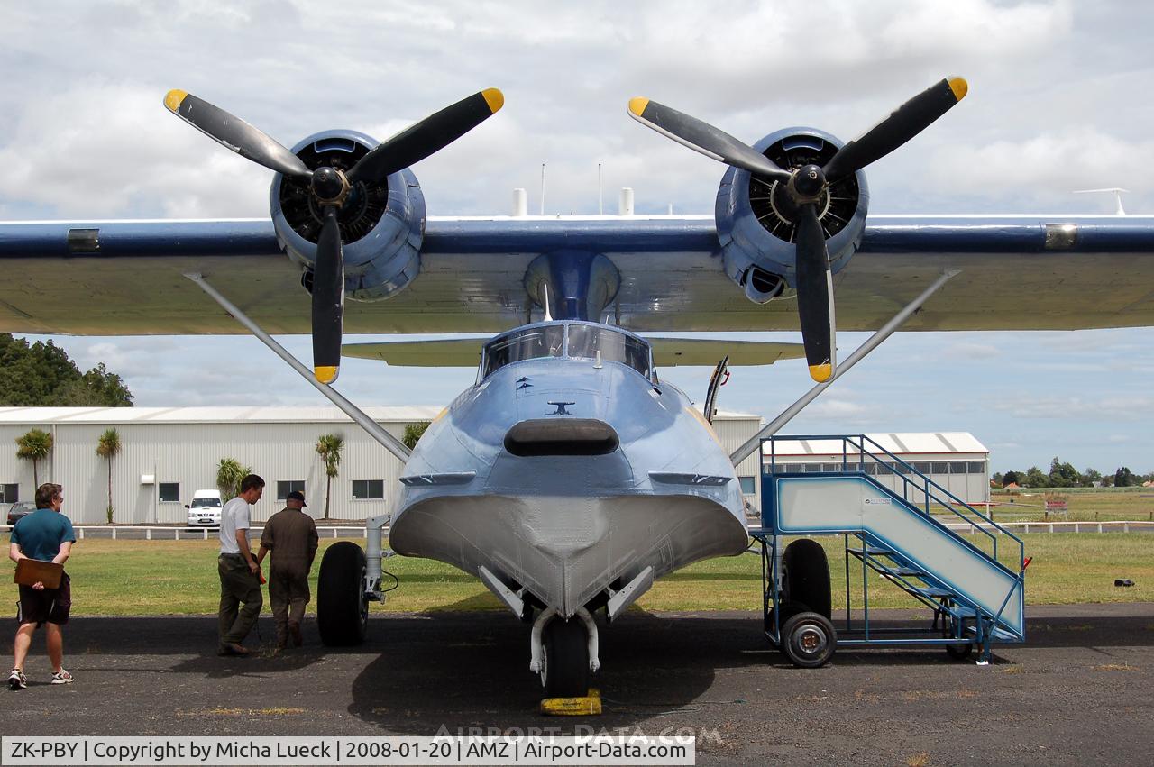 ZK-PBY, Consolidated Vultee PBY-5A Catalina C/N CV-357, At Ardmore