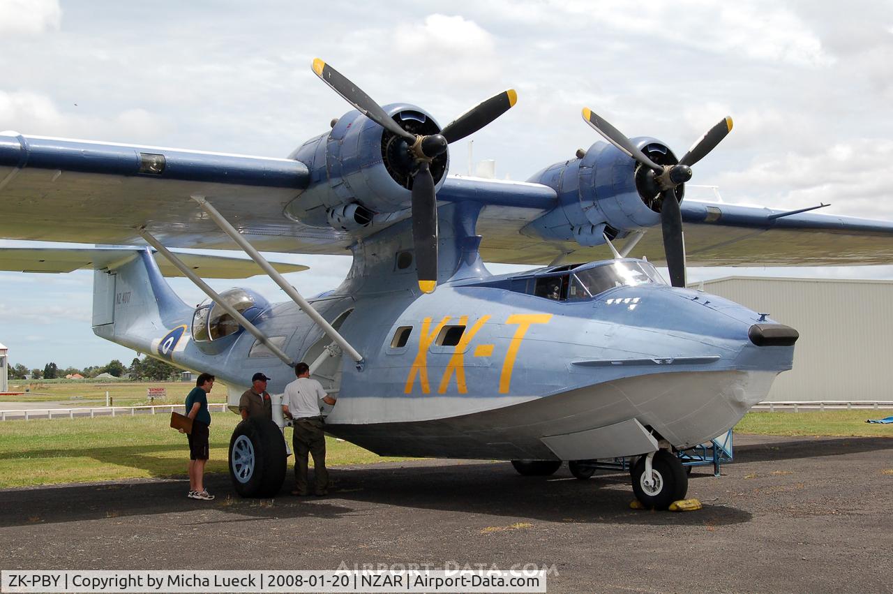 ZK-PBY, Consolidated Vultee PBY-5A Catalina C/N CV-357, At Ardmore