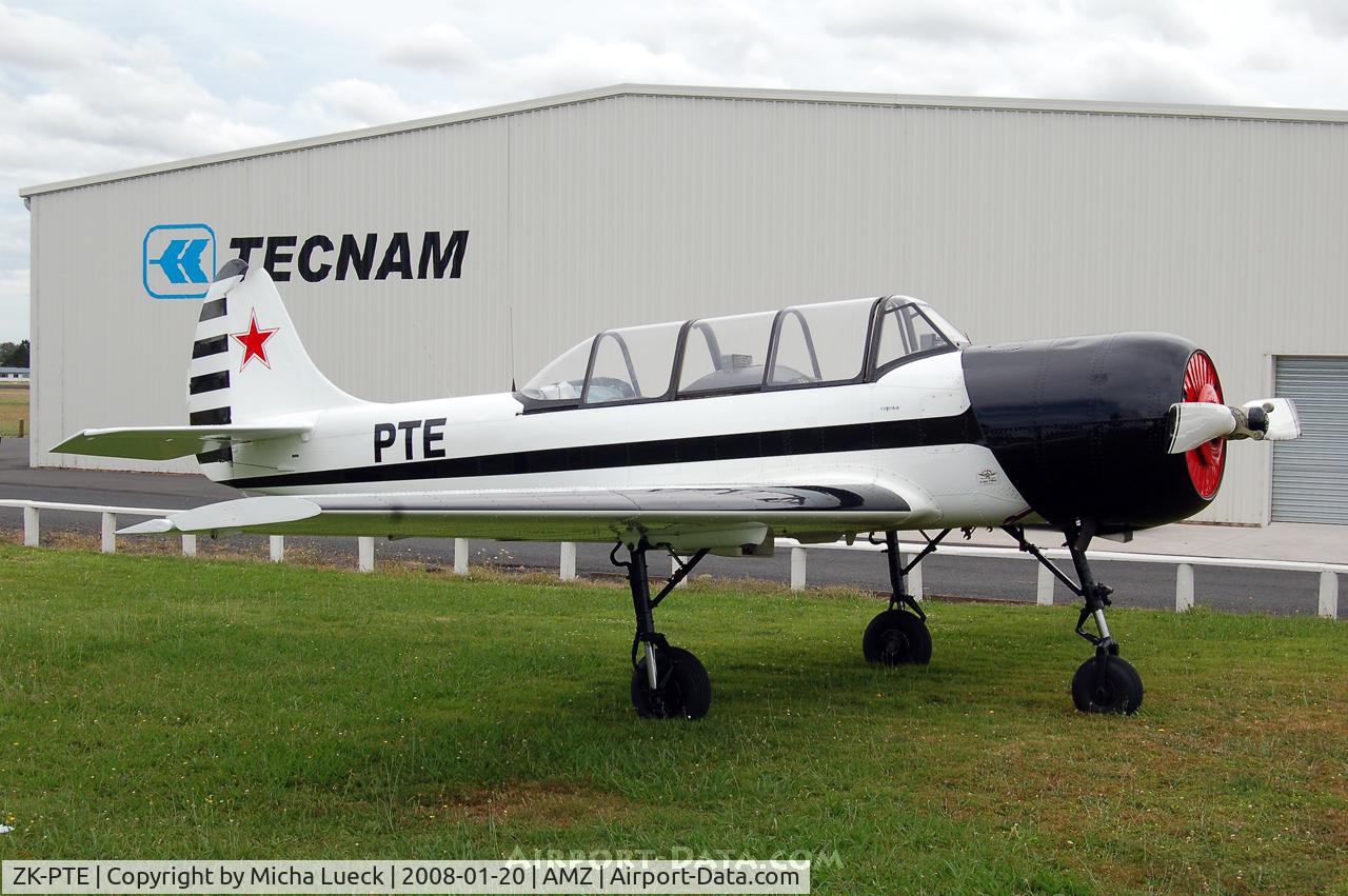 ZK-PTE, Yakovlev Yak-52 C/N 9010311, At Ardmore