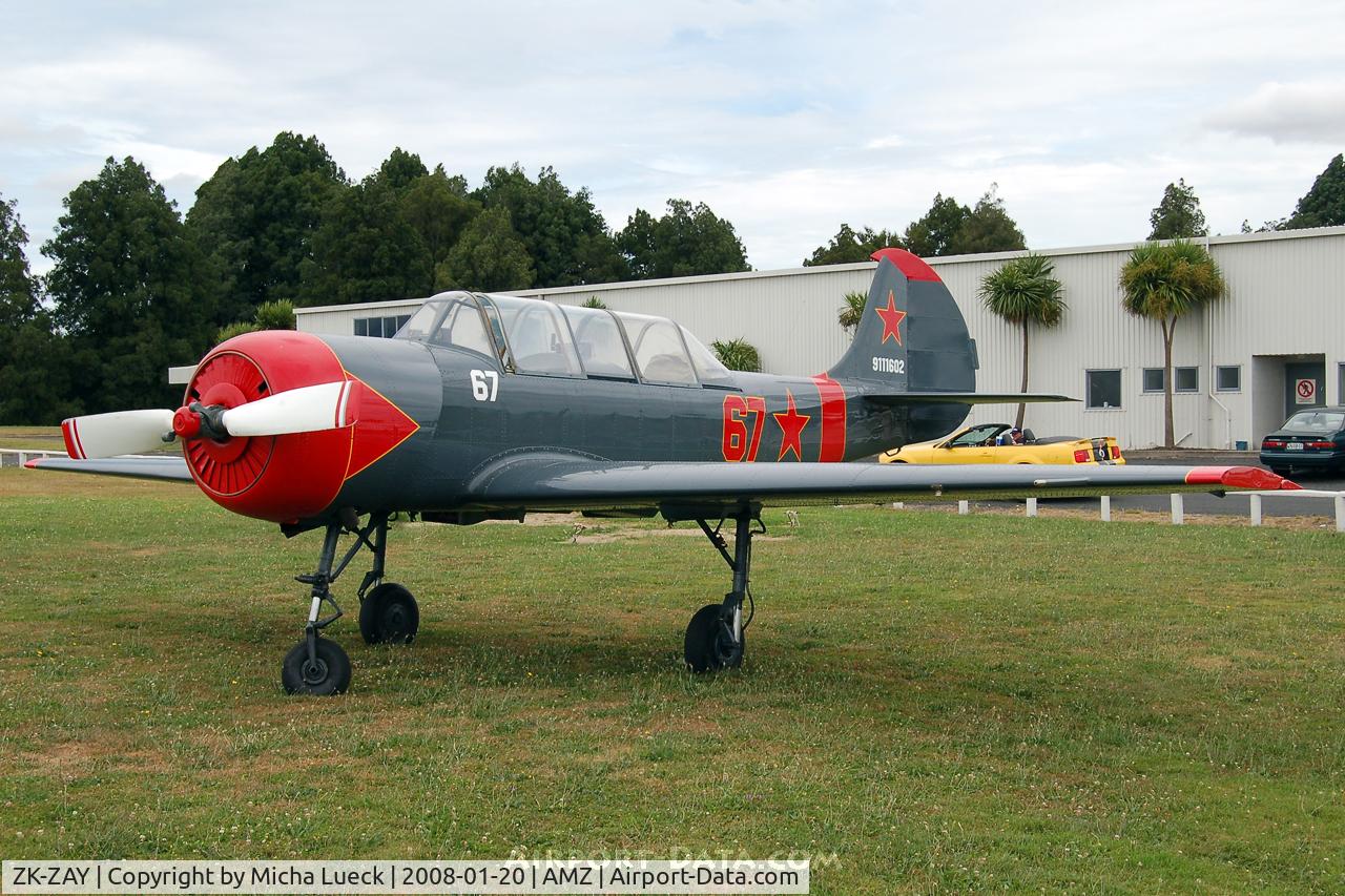 ZK-ZAY, Yakovlev Yak-52 C/N 9111602, At Ardmore