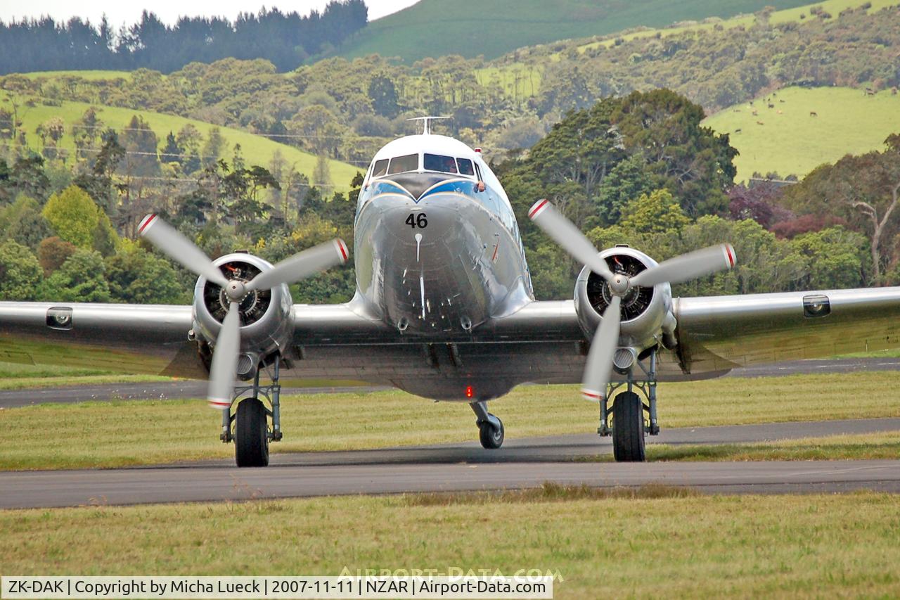 ZK-DAK, 1944 Douglas DC3C-S1C3G (C-47B) C/N 15035, At Ardmore