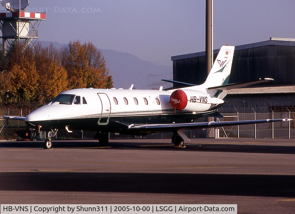 HB-VNS, 2001 Cessna 560XL Citation Excel C/N 560-5209, Parked at the General Aviation apron