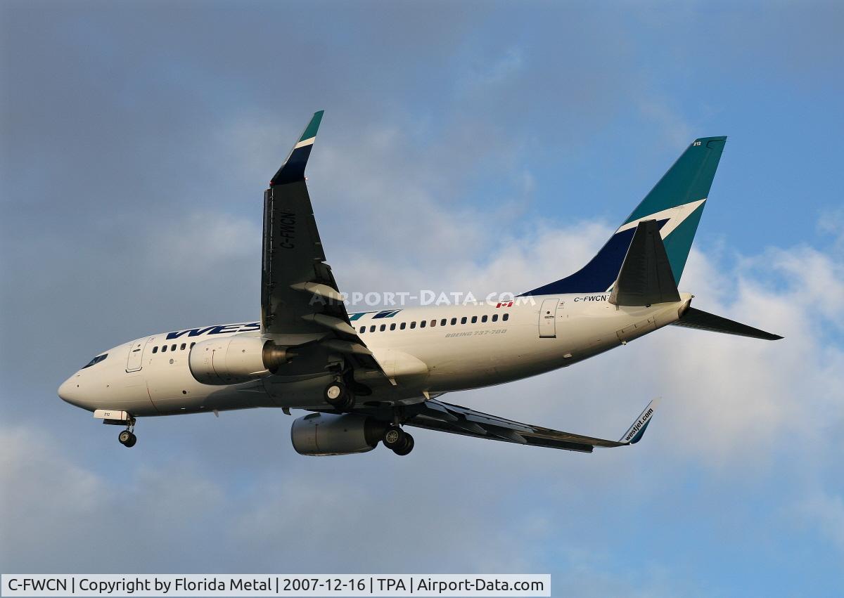 C-FWCN, 2003 Boeing 737-7CT C/N 33698, West Jet