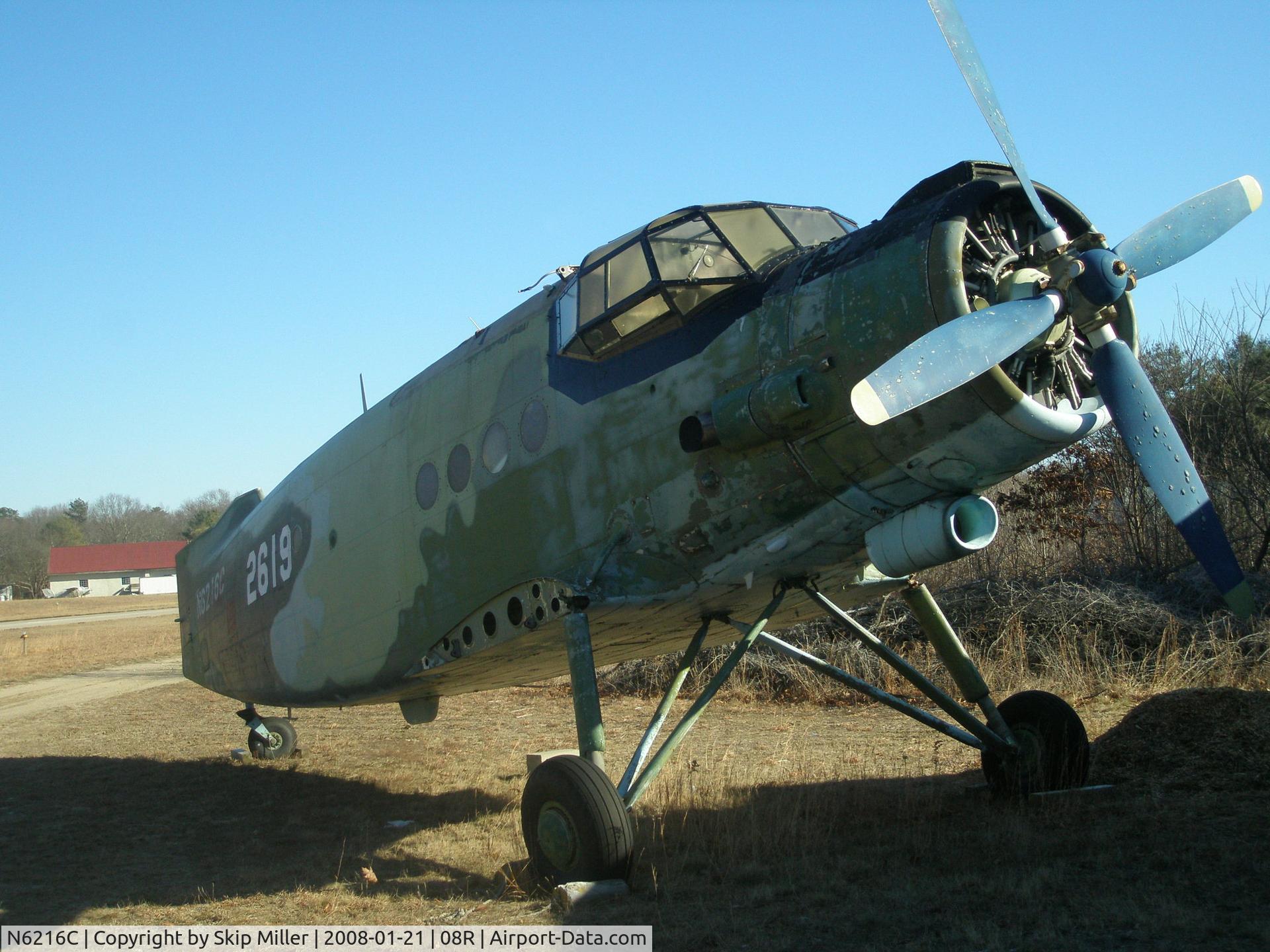 N6216C, 1962 Antonov AN-2 C/N 1G2619, A derelict now at 08R Richmond RI
