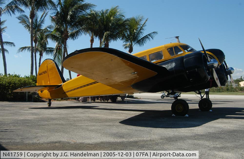 N41759, 1944 Cessna UC-78 (T-50) Bobcat C/N 5807, Visiting Ocean Reef Club Vintage Weekend