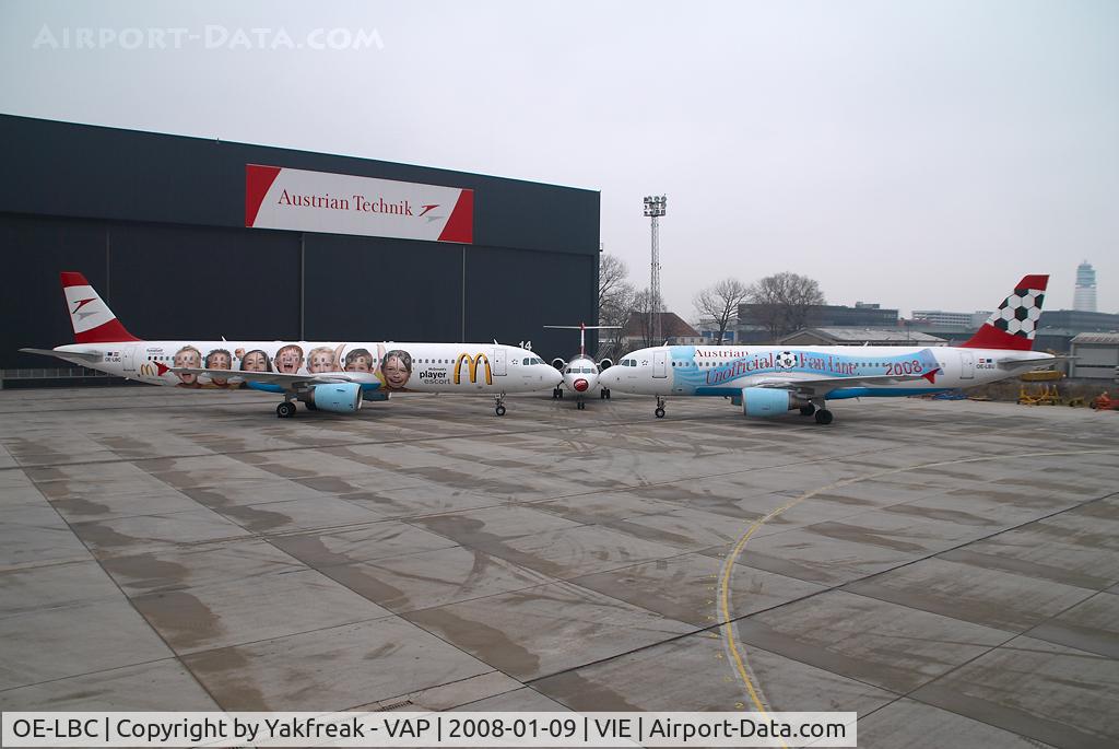 OE-LBC, 1996 Airbus A321-111 C/N 581, Austrian Airlines Airbus 321 in Euro 2008 cs