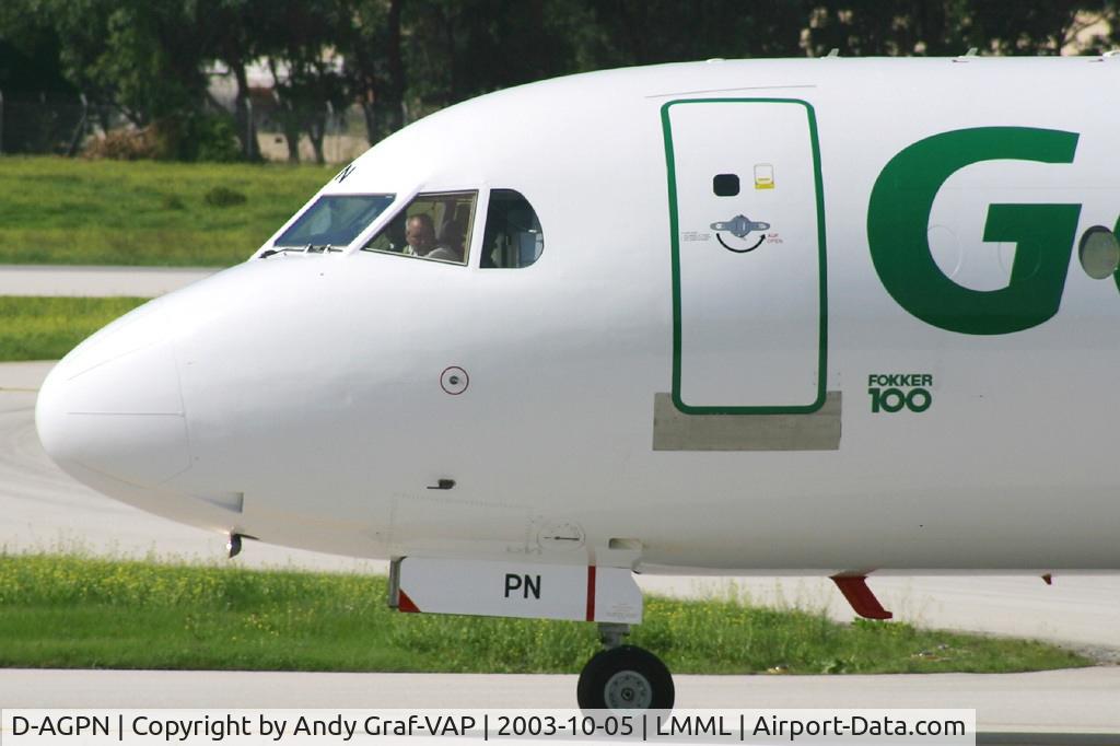 D-AGPN, 1991 Fokker 100 (F-28-0100) C/N 11333, Germania F100