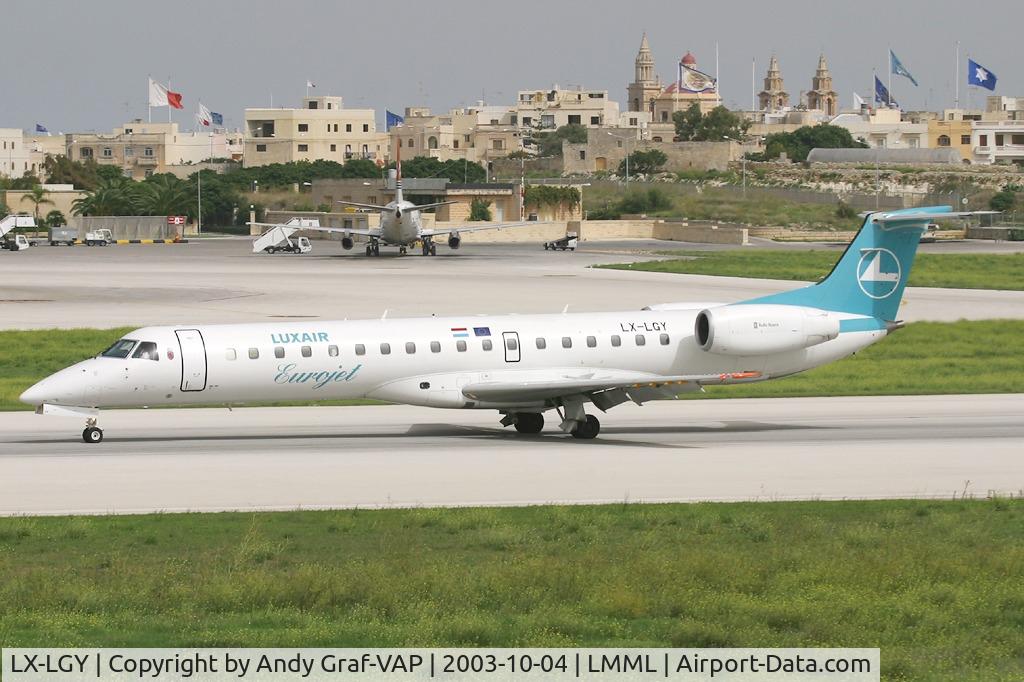 LX-LGY, 2000 Embraer EMB-145LU (ERJ-145LU) C/N 145242, Luxair EMB145
