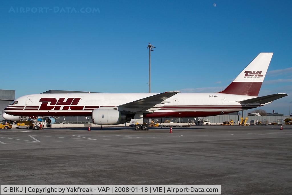 G-BIKJ, 1983 Boeing 757-236/SF C/N 22181, European Air Transport Boeing 757-200 in DHL colors