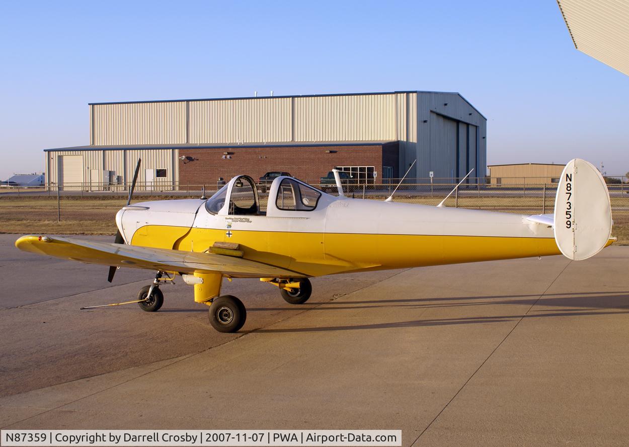 N87359, 1946 Erco 415D Ercoupe C/N 532, Photo taken at Wiley Post Airport Bethany, Oklahoma