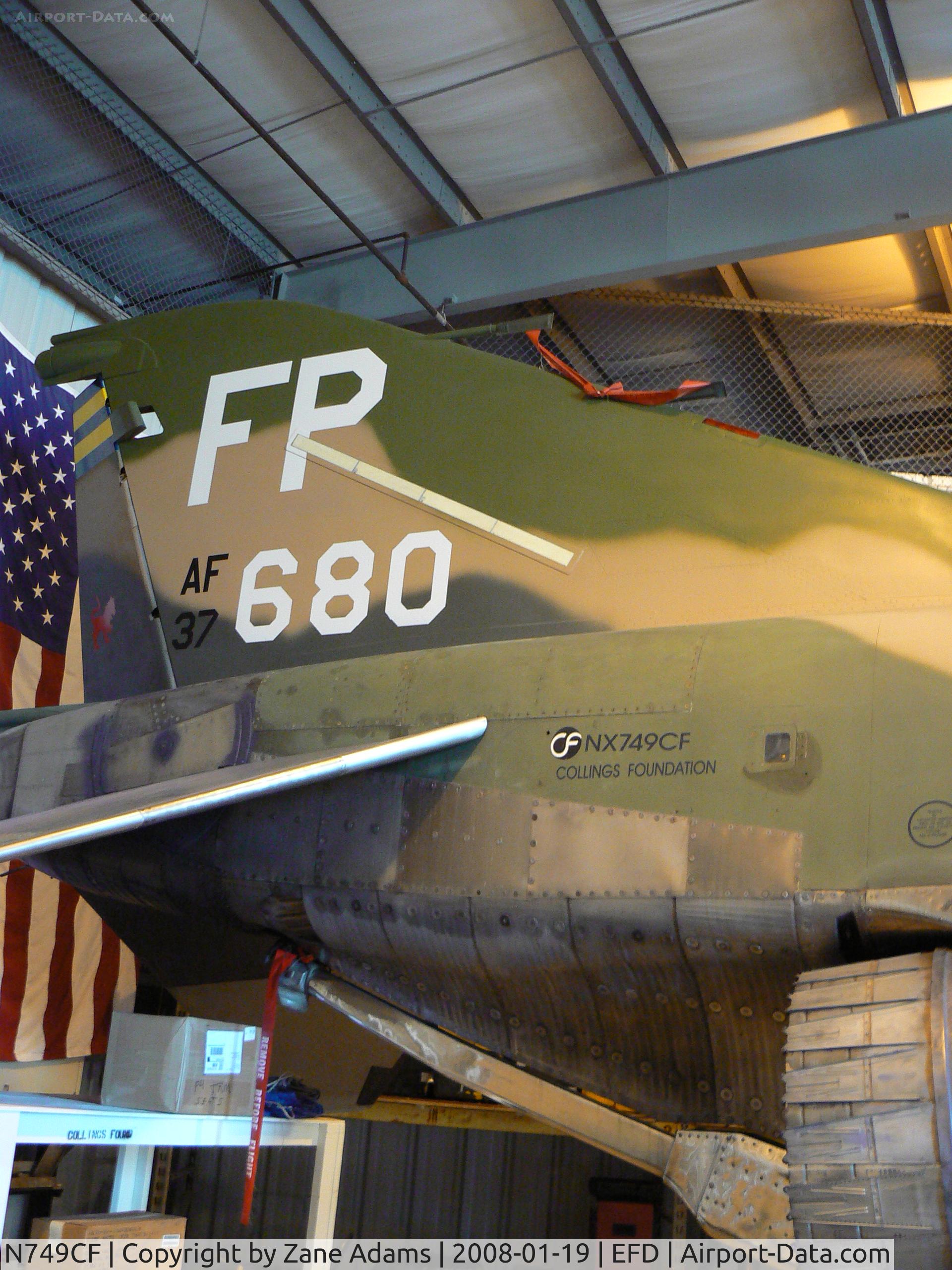 N749CF, 1965 McDonnell F-4D Phantom II C/N 1813 (65-0749), Collings Foundation F-4D in the hanger at Ellington Field