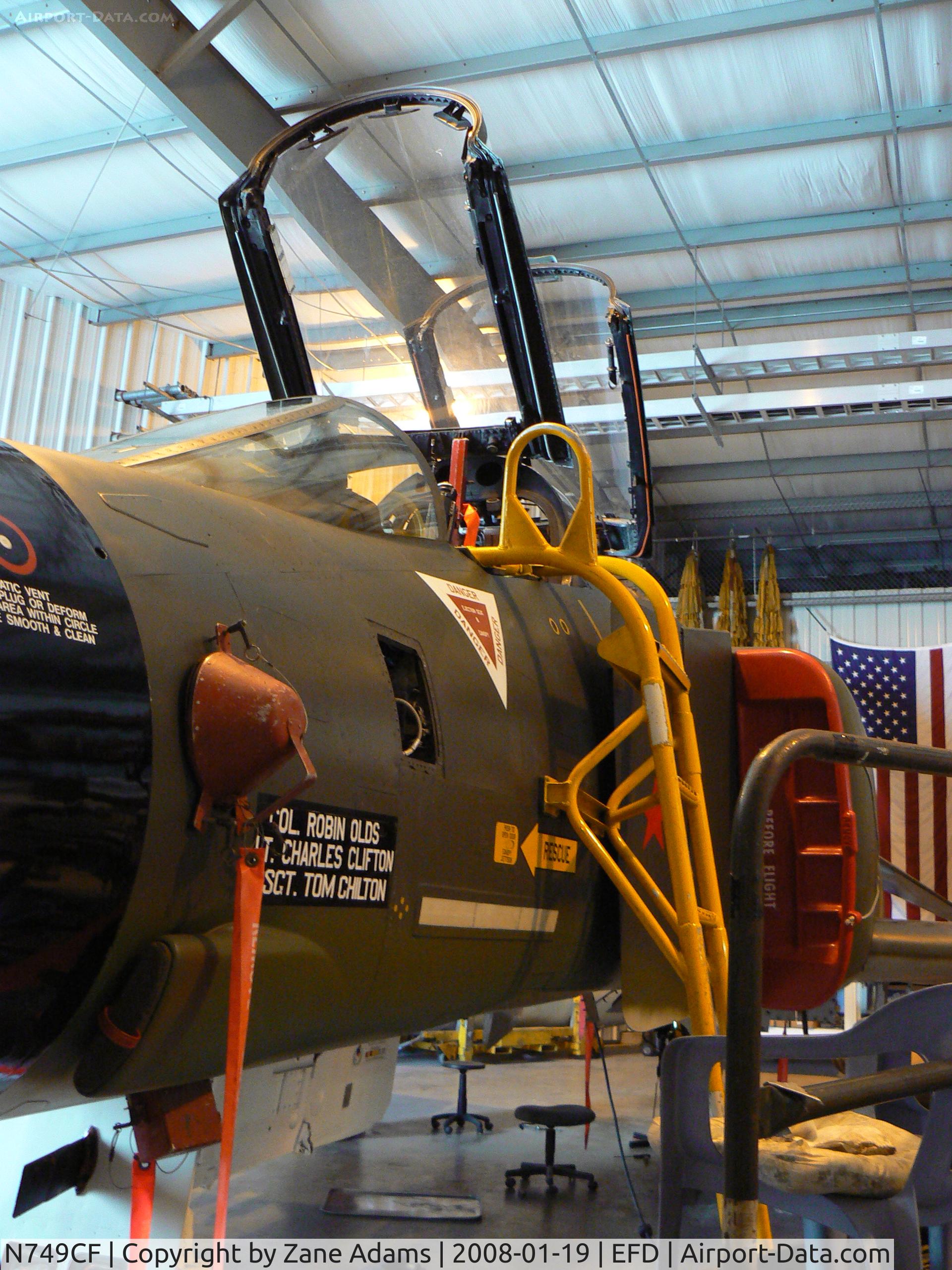 N749CF, 1965 McDonnell F-4D Phantom II C/N 1813 (65-0749), Collings Foundation F-4D in the hanger at Ellington Field