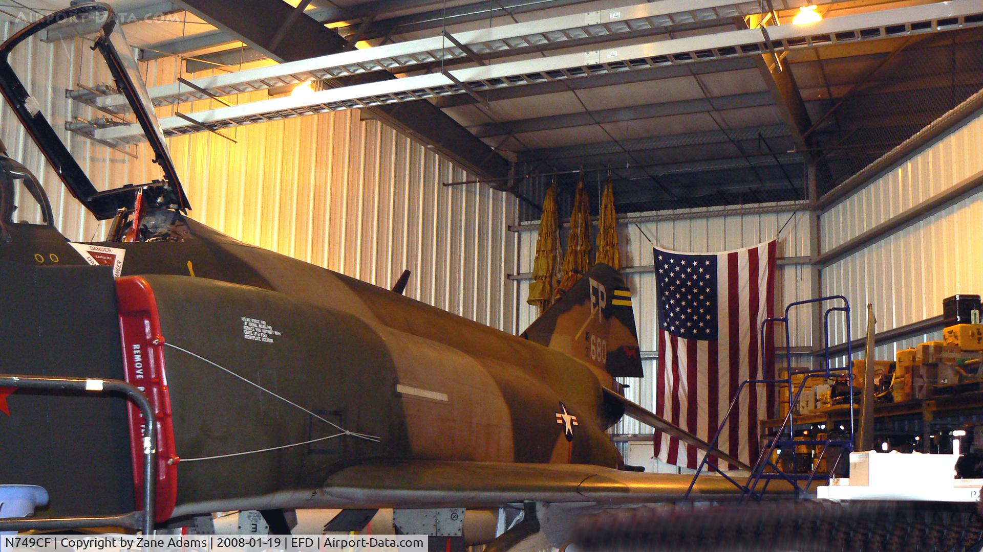 N749CF, 1965 McDonnell F-4D Phantom II C/N 1813 (65-0749), Collings Foundation F-4D in the hanger at Ellington Field
