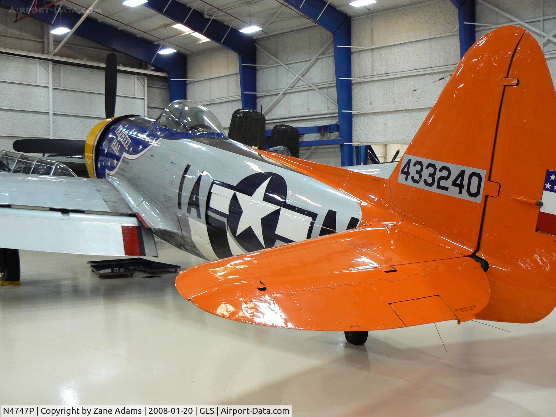 N4747P, 1945 Republic P-47D-40-RA Thunderbolt C/N 44-90368, Lone Star Flight Museum
