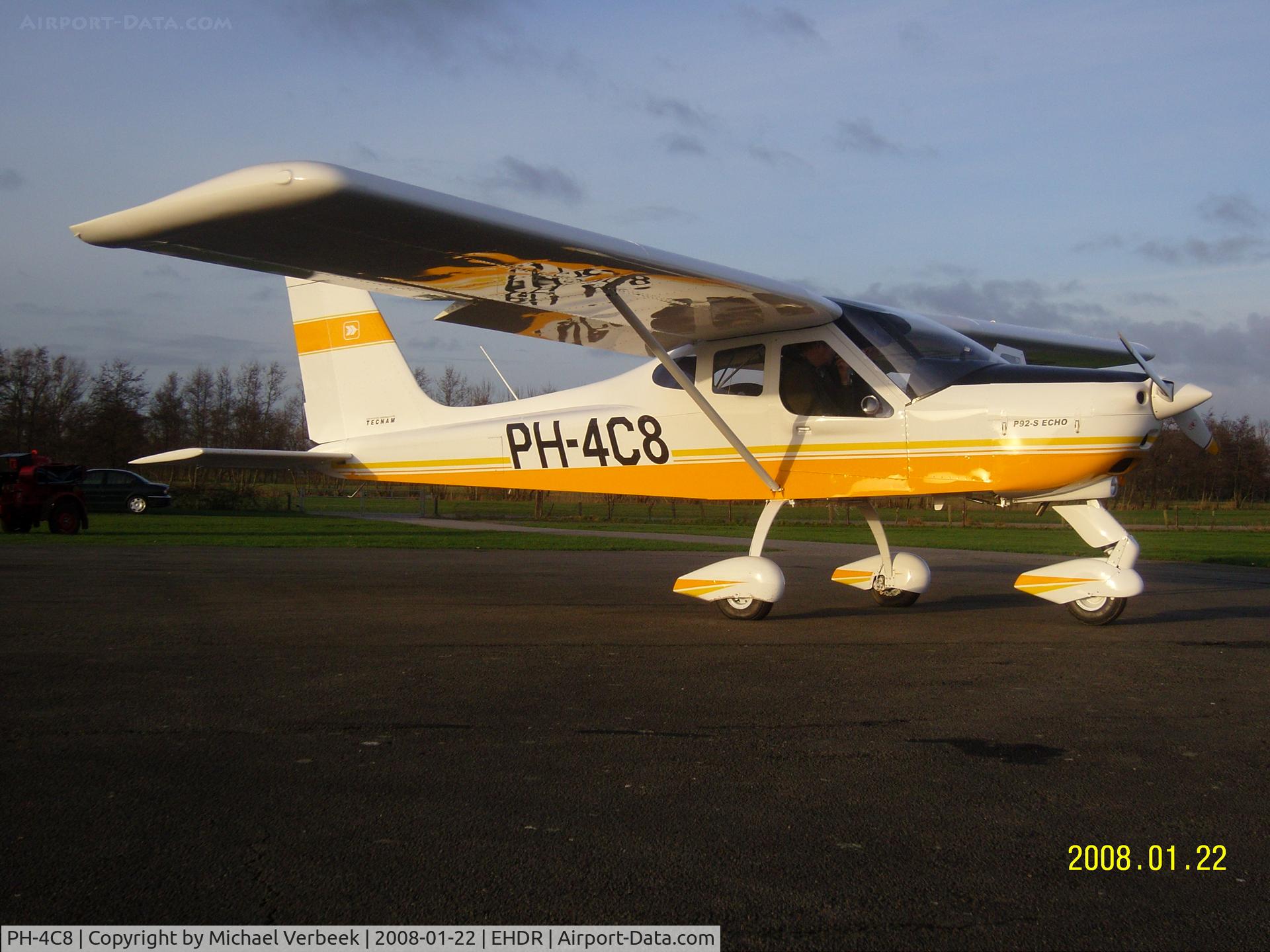 PH-4C8, 2008 Tecnam P-92S Echo C/N 1101, TECHNAM P92-S ECHO New plane for training facilities Vliegvereniging-FryslÃ¢n HOLLAND