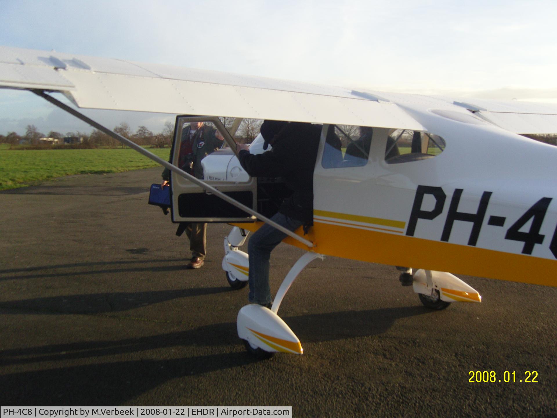 PH-4C8, 2008 Tecnam P-92S Echo C/N 1101, close-up photo doors/wings/flaps/wheelpants